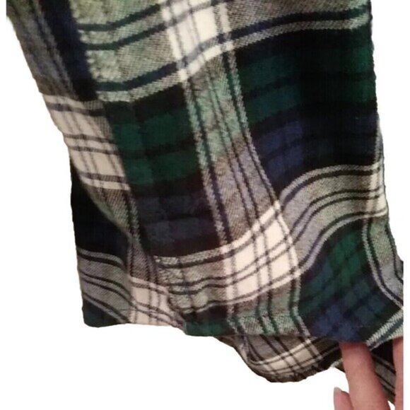 LUCKY BRAND Men's Flannel Shirt Overshirt Navy Blue Plaid Cotton Stretch NWT - Picture 5 of 12